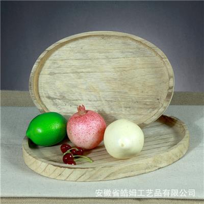 实木手工创意复古做旧民宿餐厅家居装饰托盘果盘摆盘餐盘展示图片