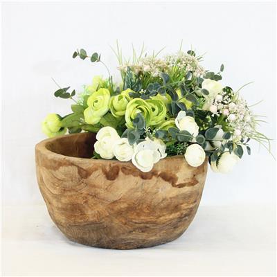 手工制作居家原木花瓶花盆花器花桶花艺桌面装饰摆件器皿自然插花展示图片