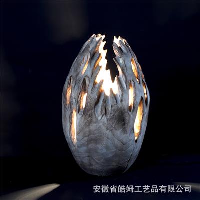 手工制作原木工艺落地台灯田园温馨民宿酒店装饰灯具展示图片