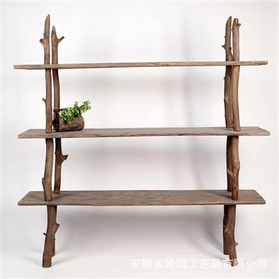 手工制作木质工艺屏风展示架朽木艺术墙画树根装饰摆件展示图片