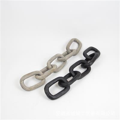 现代简约ins侘寂风手工木质链条家居装饰客厅墙饰电视柜木链挂件展示图片