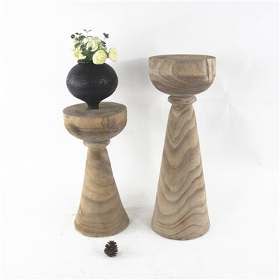 手工制作木质休闲凳花架花置物架田园风格装饰摆件展示图片