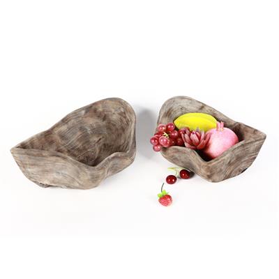 创意设计家居民宿客栈木质床头柜茶几桌面水果盘零食盘摆件装饰物展示图片