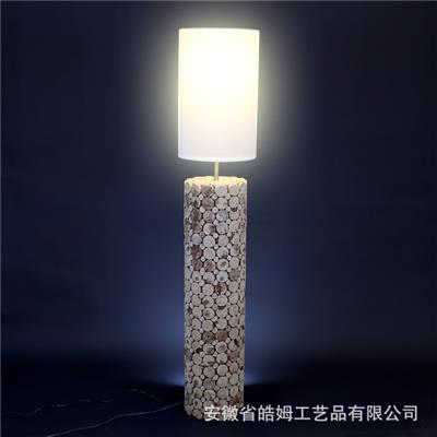 手工工艺木质台灯落地灯民宿餐厅咖啡馆朽木树根装饰灯具展示图片