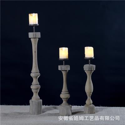 手工木质烛台朽木根树枝复古蜡烛台烛光浪漫晚餐创意摆件展示图片