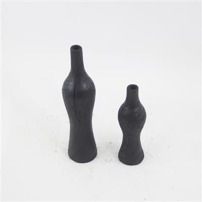 手制新中式碳化原木黑色可乐小花瓶家居别墅民宿装饰摆件展示图片